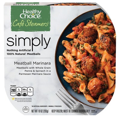Healthy Choice Simply Cafe Steamers are made with 100% natural protein and no artificial ingredients.
