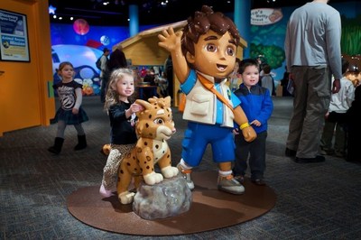 Children enjoying the Dora & Diego - Let's Explore! exhibit at Liberty Science Center.