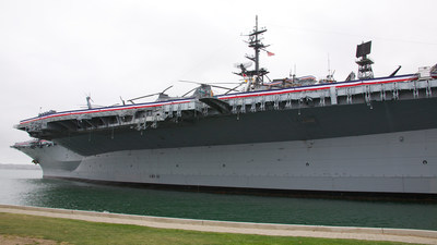 The USS Midway, docked in San Diego, California, is allowing visitors to access museum content via personal devices like Smart Phones, and providing Wi-Fi service throughout the ship.
