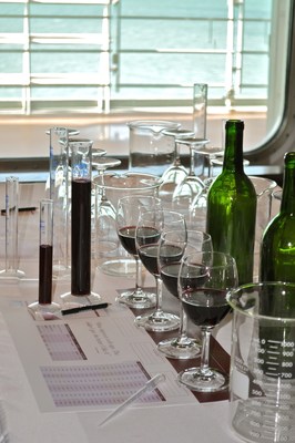 MSC Divina offers a wine blending class to create, bottle and label wine.
