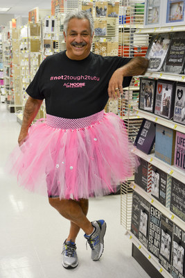 A.C. Moore launches its October #Not2Tough2Tutu campaign with CEO Pepe Piperno challenging people everywhere to capture and share a photo of themselves in a tutu to raise funds for the American Cancer Society (ACS) during National Breast Cancer Awareness month. Participants are encouraged to challenge three friends to sport a pink tutu by tagging them on their social post. For each post on Twitter, Facebook or Instagram, the A.C. Moore Foundation will donate one dollar, up to $25,000, to ACS.