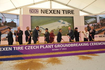 On October 1, Nexen Tire held a ground breaking ceremony at the site of its new plant in Zatec, Czech Republic