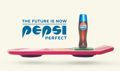 Pepsi unveils a series of themed advertisements in celebration of Pepsi Perfect and the 30th anniversary of Back to the Future.