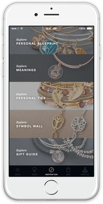 The Inspiration Engine, a function included in the just launched App from accessories brand ALEX AND ANI