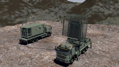 The Multi-Role Radar (TPS-77 MRR) is designed for ultra-low power consumption and is the most transportable version of Lockheed Martin's successful TPS-77 product line. This high-performing radar will be truck mounted for operation at unprepared sites and can be dismounted for use at fixed sites. Rendering courtesy Lockheed Martin.