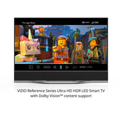 VIZIO's First-Ever Complete 4K Ultra HD High Dynamic Range Solution Redefines Picture Quality Standards and Delivers Dolby Vision Content through VUDU