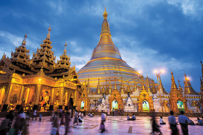 AmaWaterways cruisers must visit the diamond-covered Schwedagon Pagoda in Yangon.