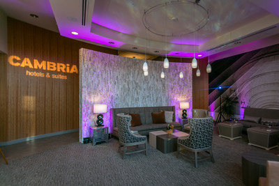 The lobby of Cambria hotel & suites Rockville.