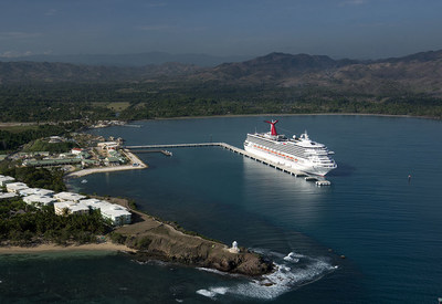 Carnival Corporation's new cruise port, Amber Cove, located on the northern coast of the Dominican Republic, welcomed its first ship this morning. Carnival Victory, from the company's Carnival Cruise Line brand, pulled into Amber Cove with nearly 3,000 guests. The port serves as a gateway to the Puerto Plata region, the newest destination in the Caribbean, the world's most popular region for cruise vacations. The port's opening marks the return of regular cruise ship visits to Puerto Plata for the first time in nearly 30 years.