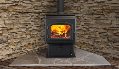 Quadra-Fire introduces the only wood stove equipped with a programmable wall thermostat, along with a single-button control system, making heating controllable, more cost efficient, and as simple to operate as a typical wall thermostat control.