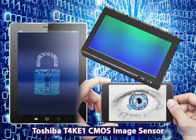 The 2.1MP T4KE1 CMOS image sensor for mobile devices is Toshiba's first to feature iris recognition biometrics for increased security.