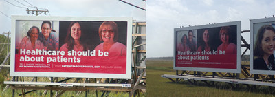 Billboards have been installed in Egg Harbor and Marmora to raise awareness of the campaign for a fair contract