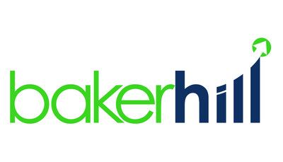 New logo for Baker Hill, a technology company offering loan origination, portfolio risk management, business intelligence and profitability analytics for financial institutions
