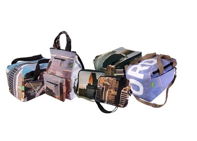 Travel bags made out of recycled materials