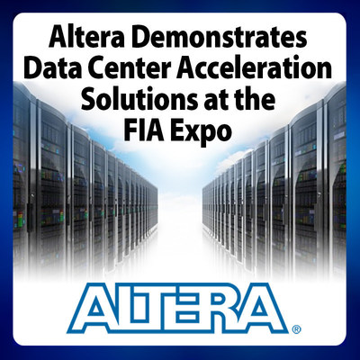Altera FPGAs enable the lowest latency for network and algorithm acceleration. Altera demonstrates data center acceleration solutions for the derivatives industry at the FIA Expo in Chicago, November 3-5.
