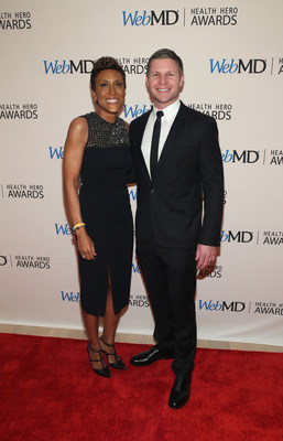 Good Morning America co-host Robin Roberts and Kevin Lacz Attend the WebMD Health Hero Awards Gala at TimesCenter on November 5, 2015