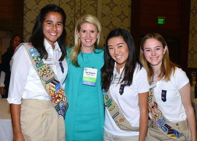 Princess Cruises President Jan Swartz joined by Emerging Leaders of the Girl Scouts of Greater Los Angeles