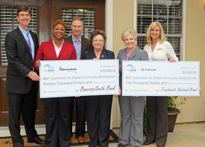 The Corporation for Global Community Development (CGCD) today received an $18,000 Partnership Grant Program award from BancorpSouth Bank, Trustmark National Bank, and the Federal Home Loan Bank of Dallas. The funds will be used for operational and administrative expenses. CGCD also dedicated the Dorothy L. Biard Hearts of Compassion Independent Living for Seniors Center.