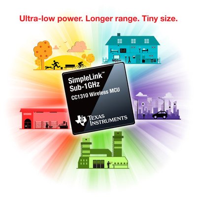TI's new SimpleLink Sub-1 GHz CC1310 wireless MCUs spans 20 km on a coin cell