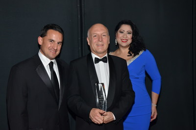 From left to right: Armando Perez, Chairman and Senior Vice President of HEB, BBVA Compass Chairman and CEO Manolo Sanchez and Dr. Laura Murillo President and CEO of Houston Hispanic Chamber of Commerce.