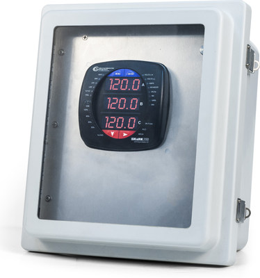 EIG's Pre-Wired and Configured Shark Multifunction Power and Energy Meter in NEMA 4X Rated Enclosure for Outdoor Installation