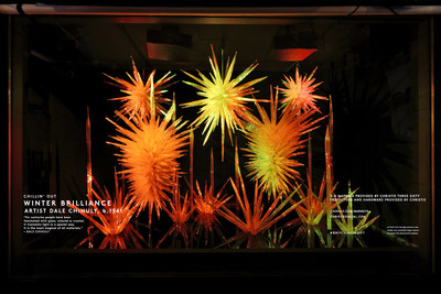 Barneys New York CHILLIN' OUT Holiday 2015 Window: Winter Brilliance by Dale Chihuly
