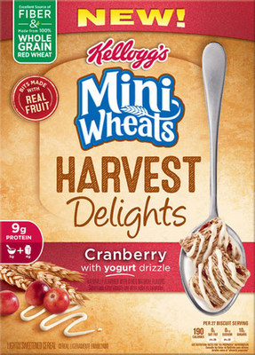 Mini Wheats Harvest Delights Cranberry Cereal