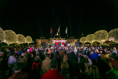 With the flip of a switch, Nashville's Gaylord Opryland Resort is aglow with 2.3 million holiday lights for its 32nd annual A Country Christmas celebration.