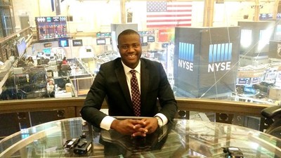Dr. Kizito before his interview with Mike Norman on NYSE TV