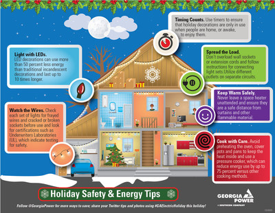 Light up the holidays safely and efficiently with tips from Georgia Power.