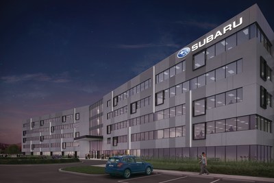 Rendering of Subaru of America's future headquarters in Camden, NJ; scheduled for completion at the end of 2017.