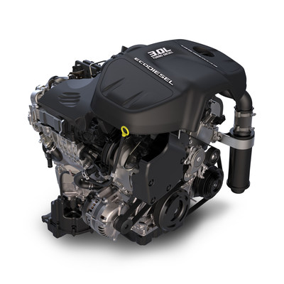 FCA US 3.0-liter EcoDiesel V-6 is lone clean diesel on annual Wards 10 Best Engines list.