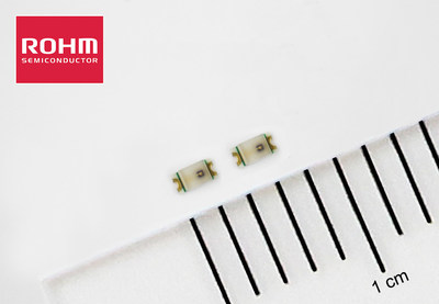 ROHM's new SML-D15 series are high accuracy single-rank 1608-size high-brightness chip LEDs. They are optimized for a wide variety of applications, from industrial equipment and consumer devices to automotive systems.
