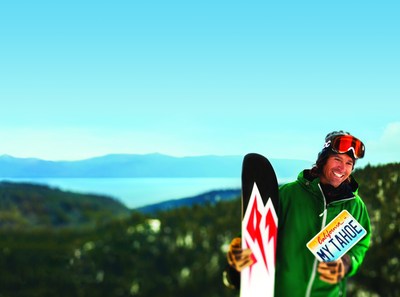 Big Mountain Skier, Jeremy Jones, helps protect Lake Tahoe with a Tahoe License Plate