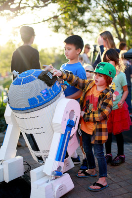 Travelers to California can celebrate the North American premiere of Star Wars: The Force Awakens with a visit to LEGOLAND California Resort, featuring a 1,900-pound model of the Death Star.  (Photo Credit: LEGOLAND California Resort)