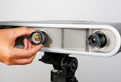 Interchangeable lenses on the Cobalt 3D Imager provide multiple fields of view