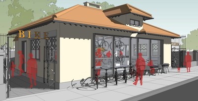 The Bike Kitchen will be housed in a historic, long-abandoned building with an important transportation-related history: a rest stop along a formerly busy streetcar line, today still an important transportation corridor that is increasingly used by local and regional cyclists.