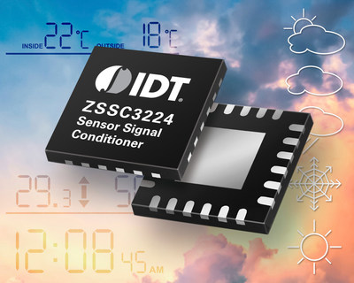 IDT Introduces Energy-Efficient Sensor Signal Conditioner for Consumer Barometric Pressure and Thermopile Sensors