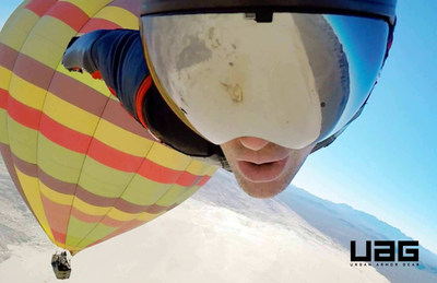 Urban Armor Gear & JT Holmes Take Flight In Latest Hot Air Balloon, BASE Jump, Wingsuit Video: Athletes Espen Fadnes & Mike Swanson join JT to party in the sky above Nevada