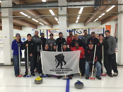 Wounded Warrior Project brought injured veterans to the Fairbanks Curling Club.