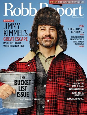 Jimmy Kimmel Featured on February 'Bucket List' Issue of Robb Report