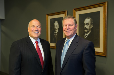 (L) John Morikis, President & CEO; (R) Chris Connor, Executive Chairman; The Sherwin-Williams Company; Background: Company Co-founders, (L) Henry Sherwin; (R) Edward Williams