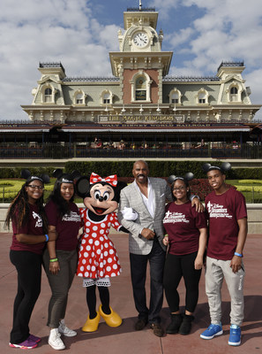 (L-R) Disney Dreamers Academy participants Kayla Hargis-White, of Burlington, N.J., Bianca Benett of Bronx, N.Y., Brandon Iverson of Atlanta, Ga., and Armani Young of Chicago, Ill., with Minnie Mouse and television personality Steve Harvey during last year's Disney Dreamers Academy with Steve Harvey and Essence Magazine at Magic Kingdom in Lake Buena Vista, Fla. The ninth annual event, takes place March 3-6, 2016 at Walt Disney World Resort, is a career-inspiration program for distinguished...