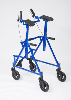 The LifeWalker(TM) Upright, a next-generation medical walker designed to enable users to stand upright and walk safer, longer and more comfortably than with currently available, less stable walkers and canes.