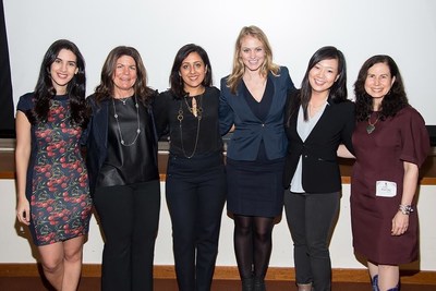 Photo by Michael Stewart of Getty Images. From left: Natalie Zfat, Allison Wright, Mona Patel, Kristina Libby, Janice Chong, Nan J. Morrison