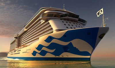 Princess Cruises debuts new livery design on Majestic Princess.