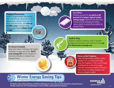 Stay warm, save energy with cold weather tips from Georgia Power.