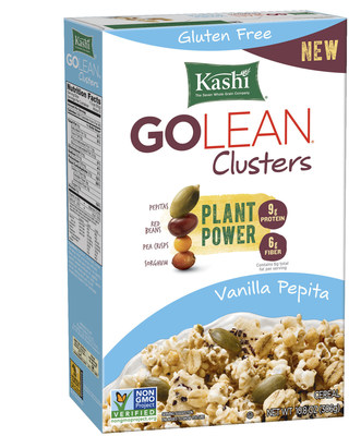 Kashi GOLEAN Clusters Vanilla Pepita Cereal puts a new, progressive spin on the satisfying taste and texture of GOLEAN