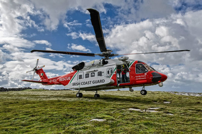 For the first time since it was set up in 1991, the Irish Coast Guard's helicopter service has completed 1,000 missions in a single year. [Photo credit: CHC Helicopter Services]