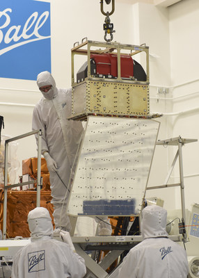 Ball Aerospace has integrated the final of five instruments to fly aboard the Joint Polar Satellite System-1 satellite. The Advanced Technology Microwave Sounder was the final instrument to be integrated onto the JPSS-1 satellite, scheduled to launch in early 2017.